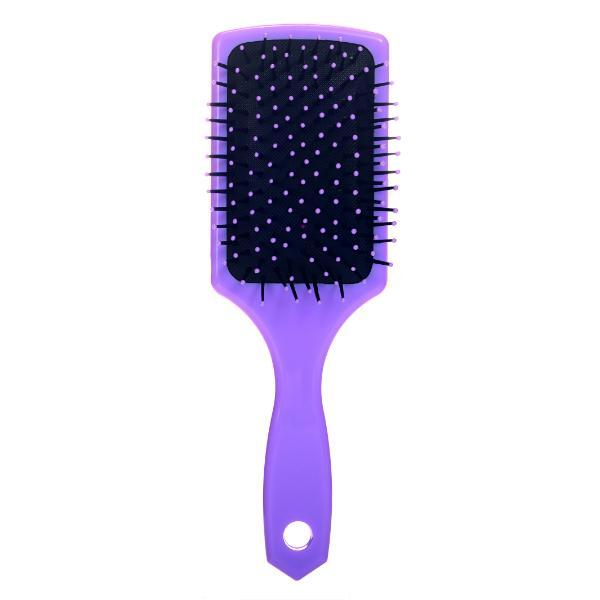 Danielle Creations purple paddle hair brush pastel color - British product