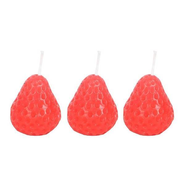Something Different strawberry candles pack of 3 - British product