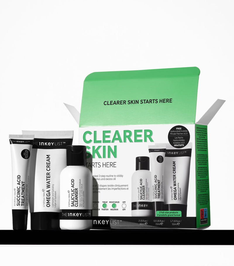 INKEY List Clearer Skin skincare gift set, UK version
