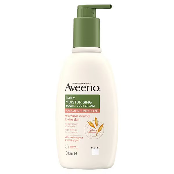 Aveeno body cream Apricot & Honey 300ml - British product