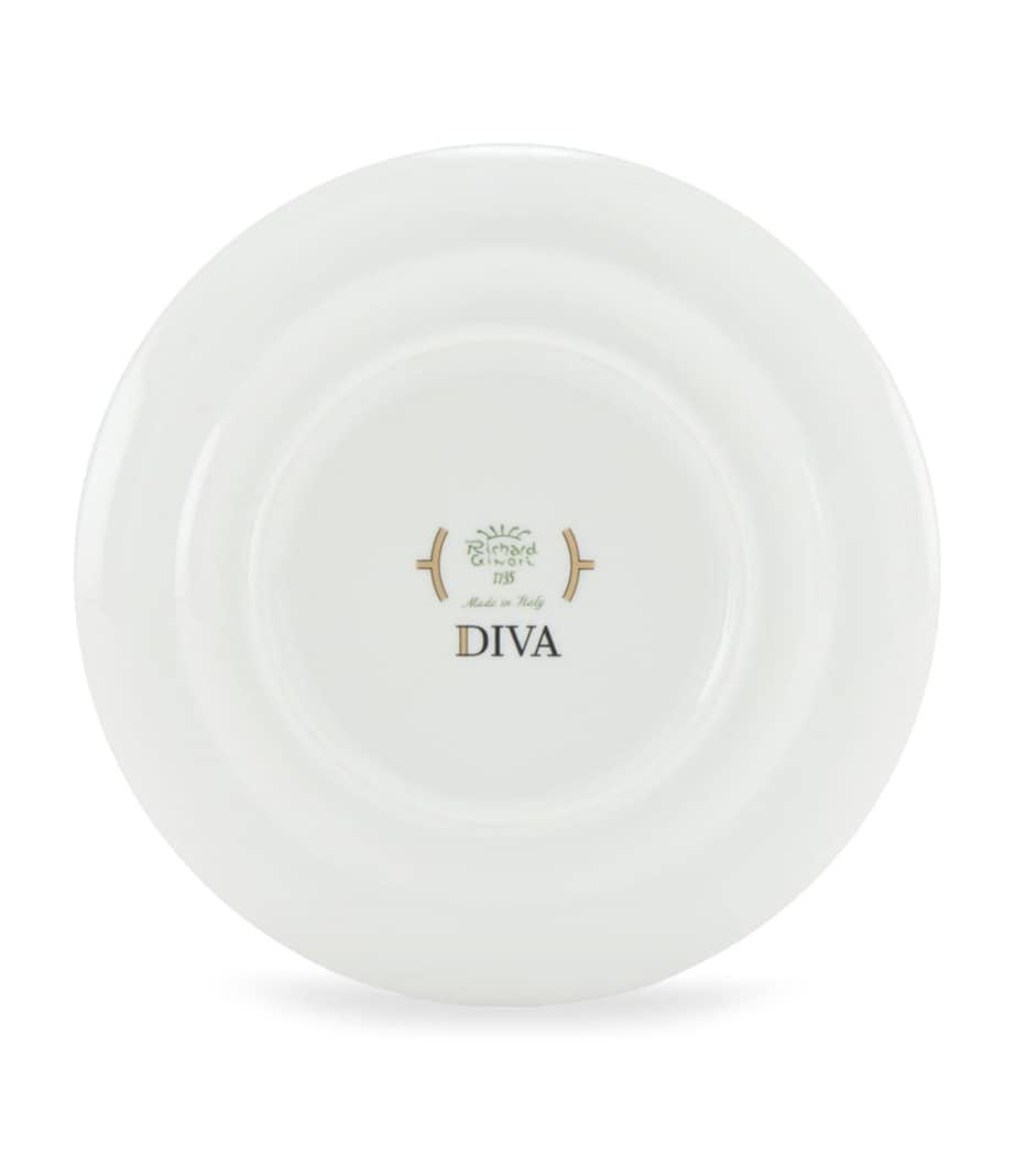 Ginori 1735 Colonna Diva Celeste porcelain dessert plate 20cm (British brand)