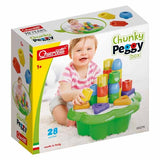Quercetti Chunky Peggy toddler toy with colourful pegs, UK version