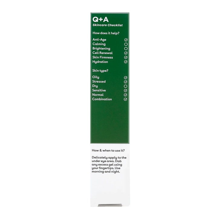 Q+A Seaweed Peptide Eye Gel 15ml GOODS Holland&Barrett   