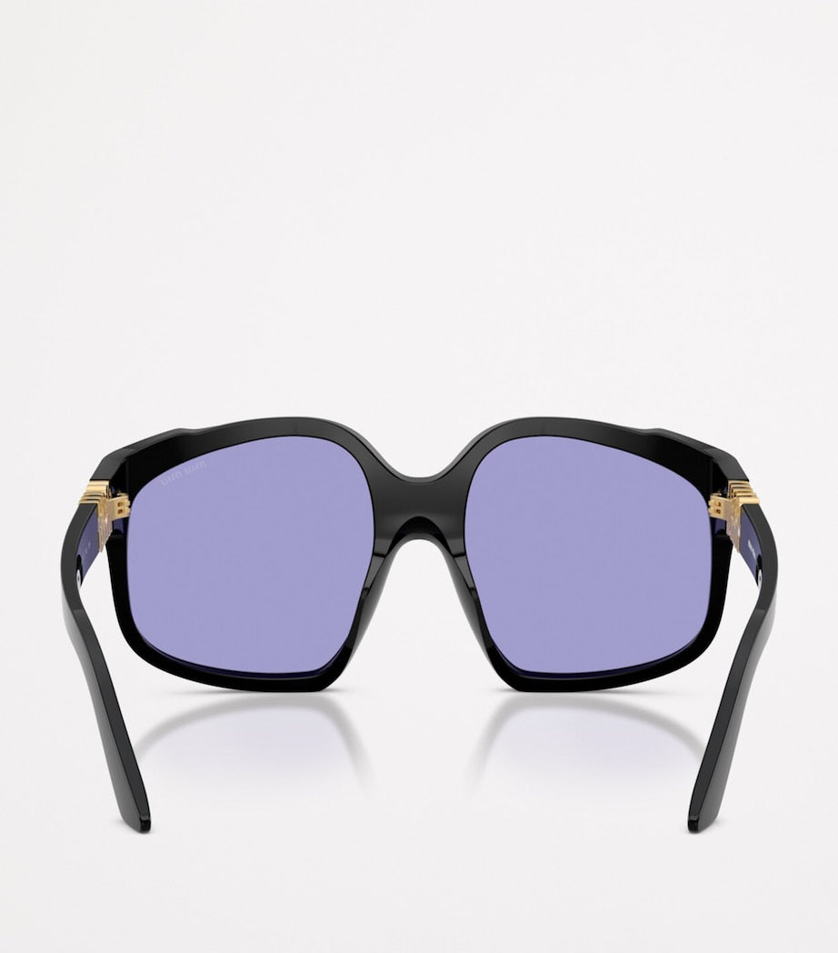 Miu Miu oversized acetate sunglasses, UK version