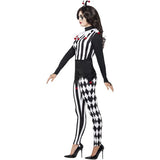 Smiffys female jester costume black, imported from the UK