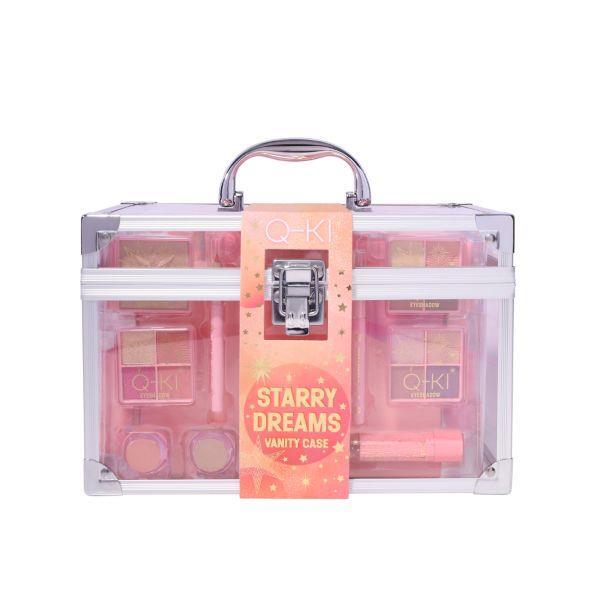 Q-KI Starry Dreams Vanity Case makeup set in aluminium case, UK version