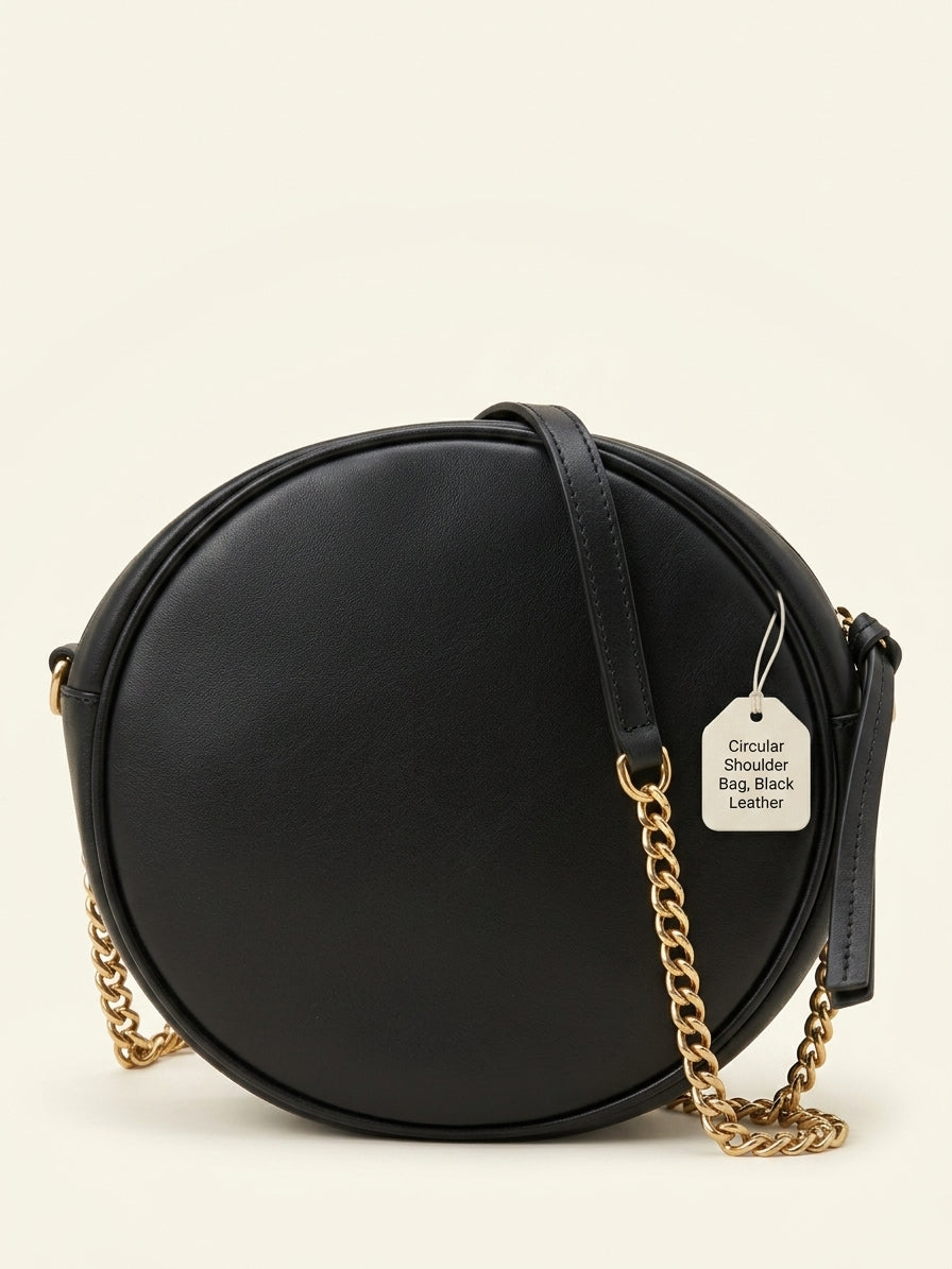 Gucci GG Marmont round quilted leather bag black, imported from the UK