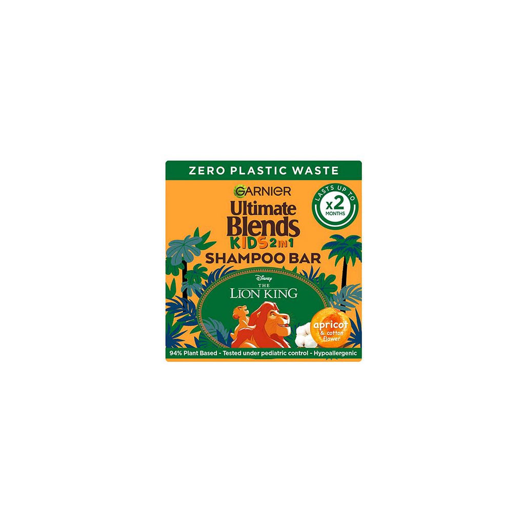 Garnier Ultimate Blends Kids Apricot No Tears Easy Detangling Shampoo Bar All Hair Types 60g