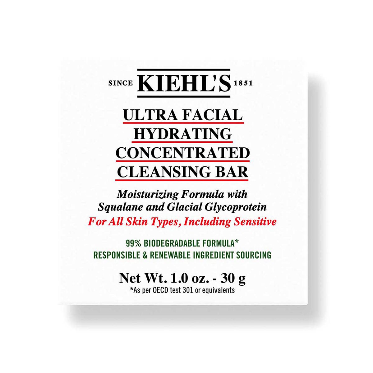 Kiehl's Ultra Facial Hydrating Concentrated Cleansing Bar 100g GOODS Boots   