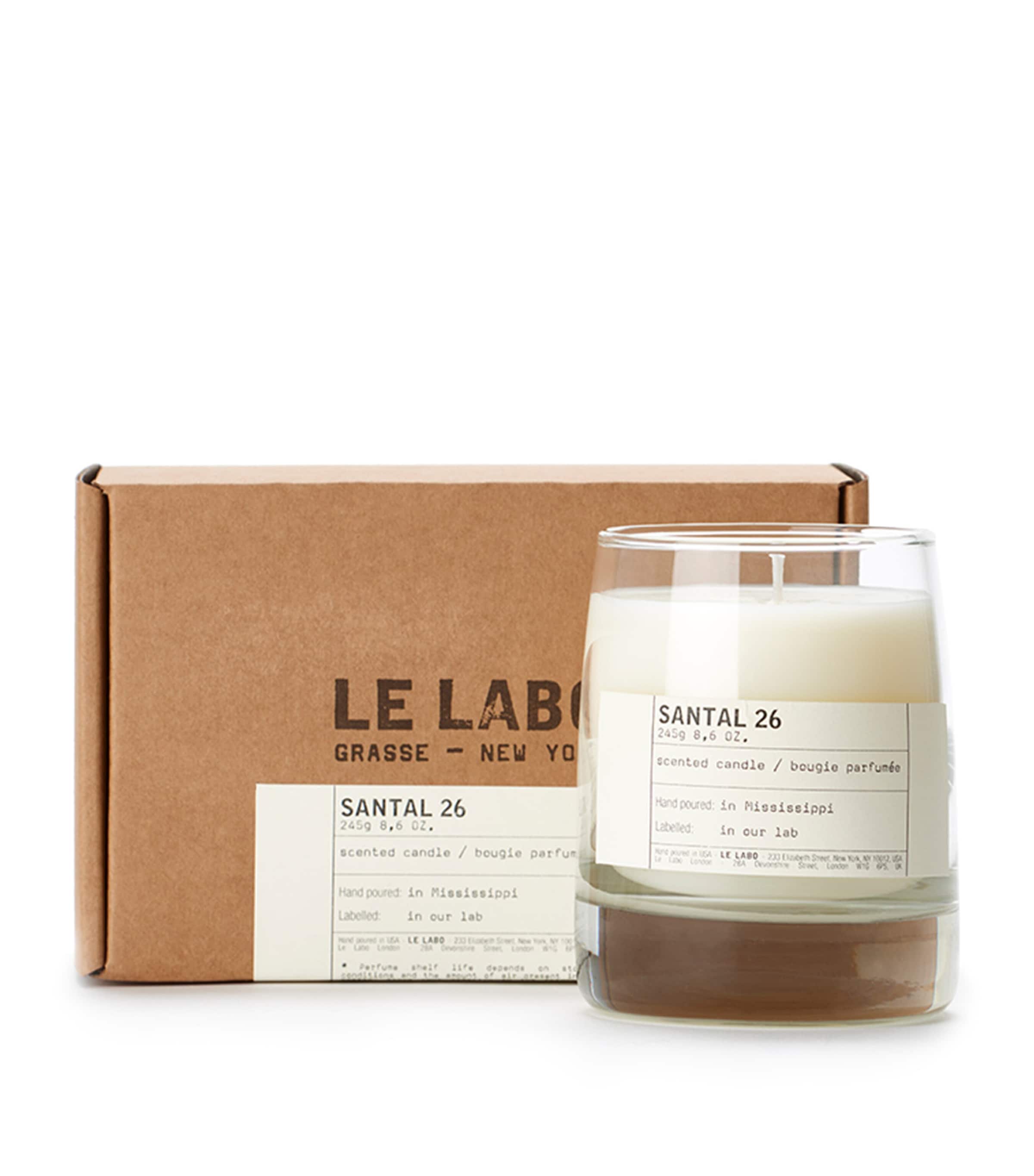Le Labo Santal 26 smoky leather scented classic candle 245g, UK version