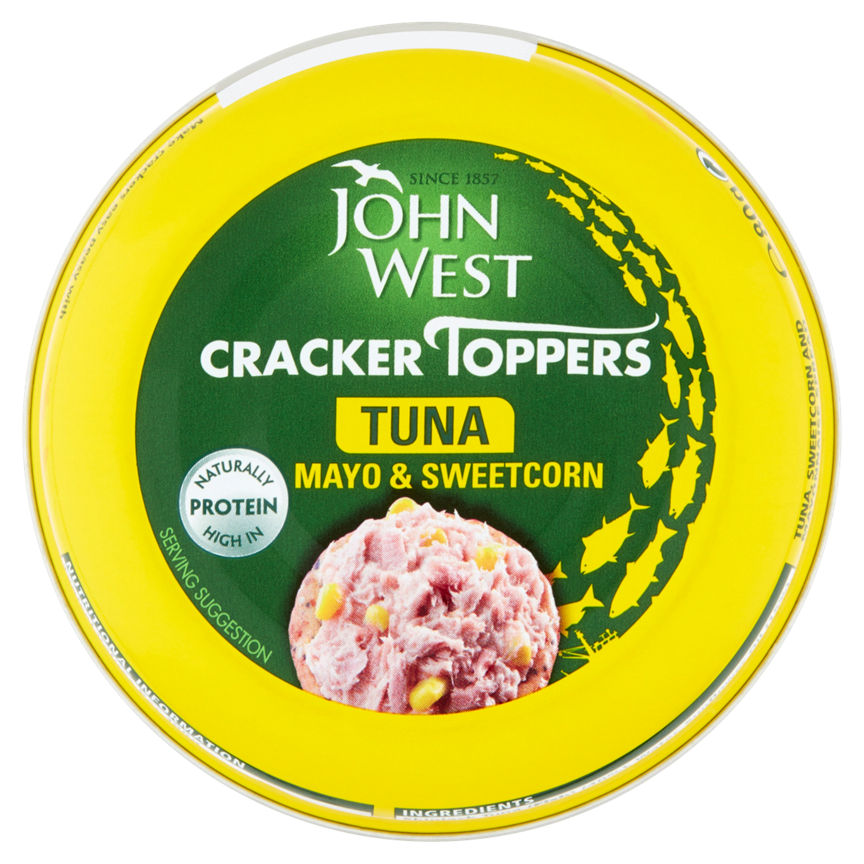 John West Cracker Toppers Tuna Mayo with Sweetcorn