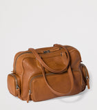 Miu Miu nappa leather top-handle bag with utility pockets (British brand)