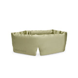 Silk Addict mulberry silk sleep mask olive green - British product