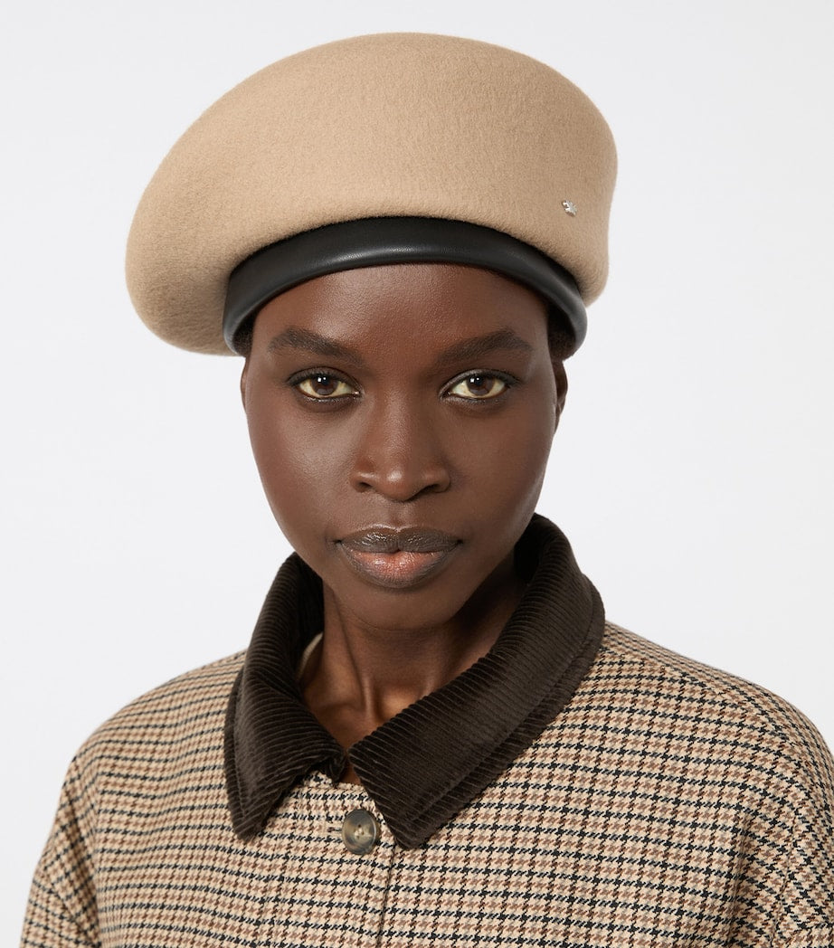 Weekend Max Mara structured wool beret (British brand)