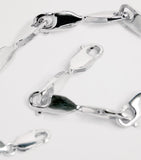 Bleue Burnham sterling silver lobster clasp bracelet (British brand)