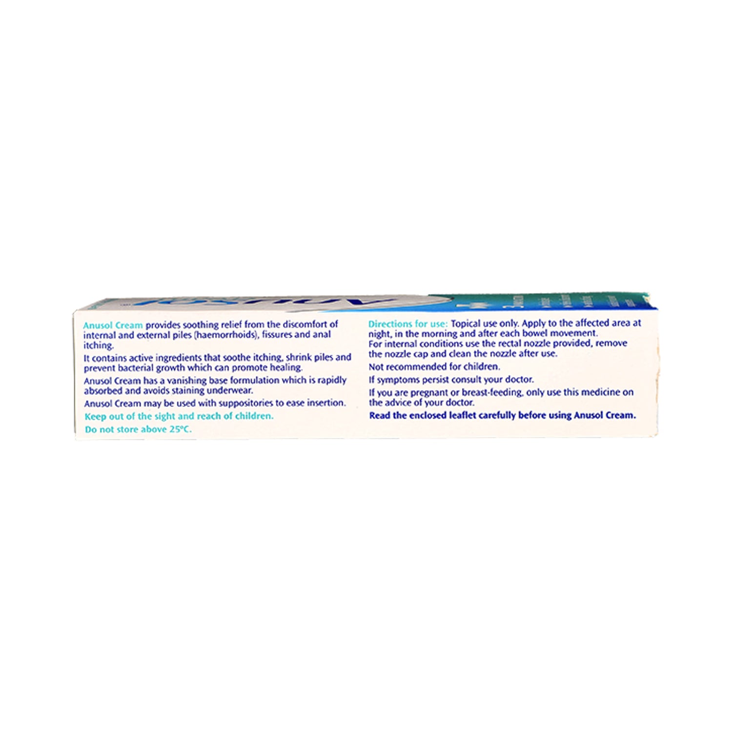Anusol haemorrhoid cream 23g, UK version