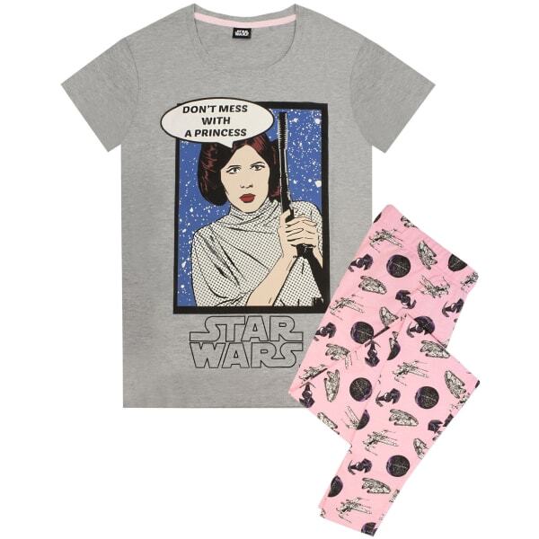 Star Wars Womens Princess Leia Pyjama Set (S) GOODS Superdrug   