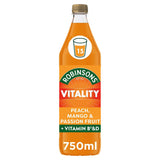 Robinsons Vitality Peach Mango & Passion Fruit Squash 750ml GOODS Sainsburys   