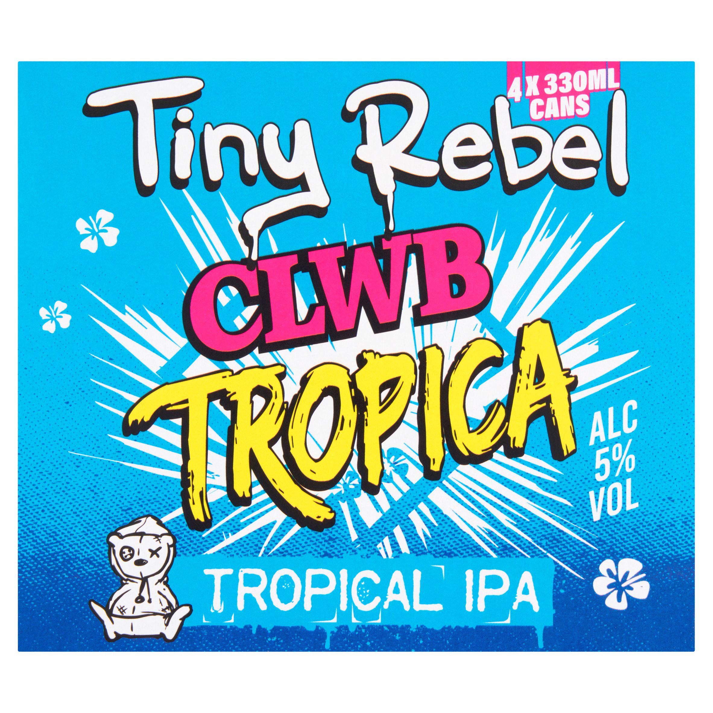 Tiny Rebel Clwb Tropica IPA Beer 4x330ml All beer Sainsburys   