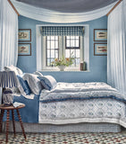 Gingerlily Memo Press silk duvet cover Forget Me Not King size, UK version