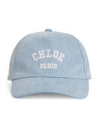 Chloé Kids cotton embroidered baseball cap - British product