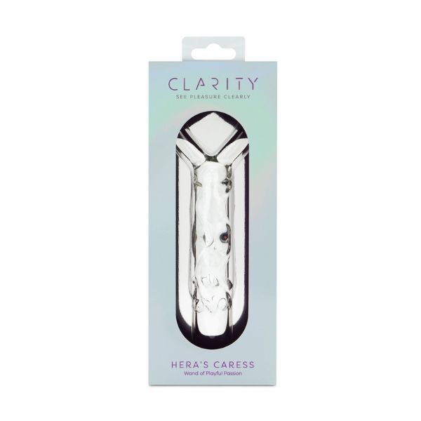Clarity glass dildo Hera's Caress, UK version