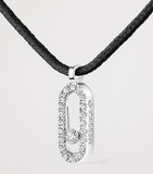 Messika white gold diamond Care(s) necklace 0.09ct, UK version