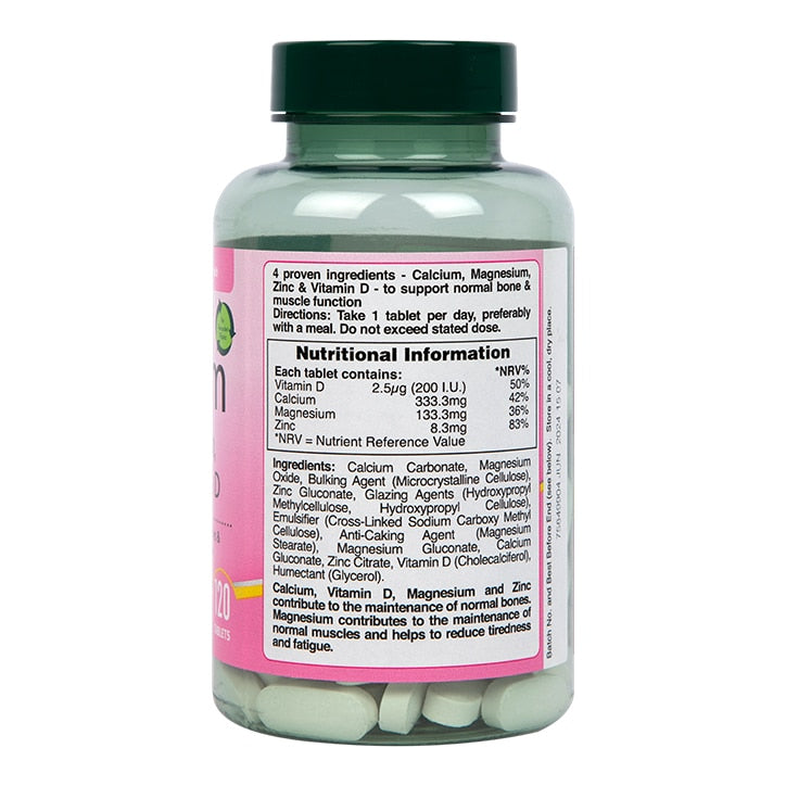 Holland & Barrett Calcium Magnesium Vitamin D & Zinc 120 Tablets GOODS Holland&Barrett   