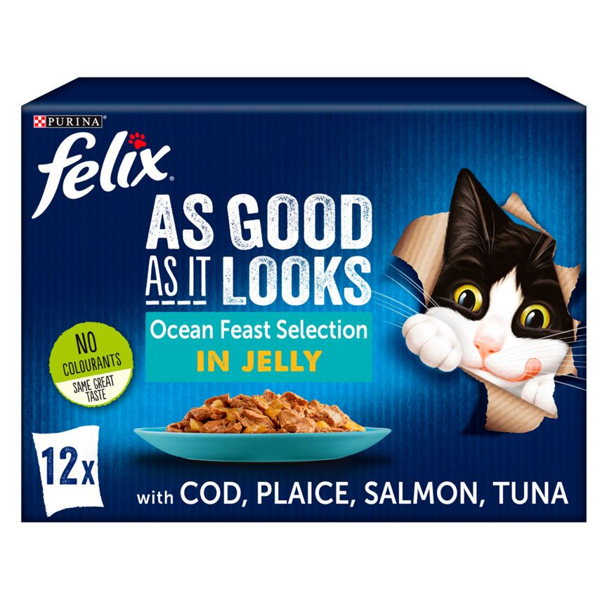 Felix As Good As It Looks Cat Food Ocean Feasts Cat Food & Accessories ASDA   