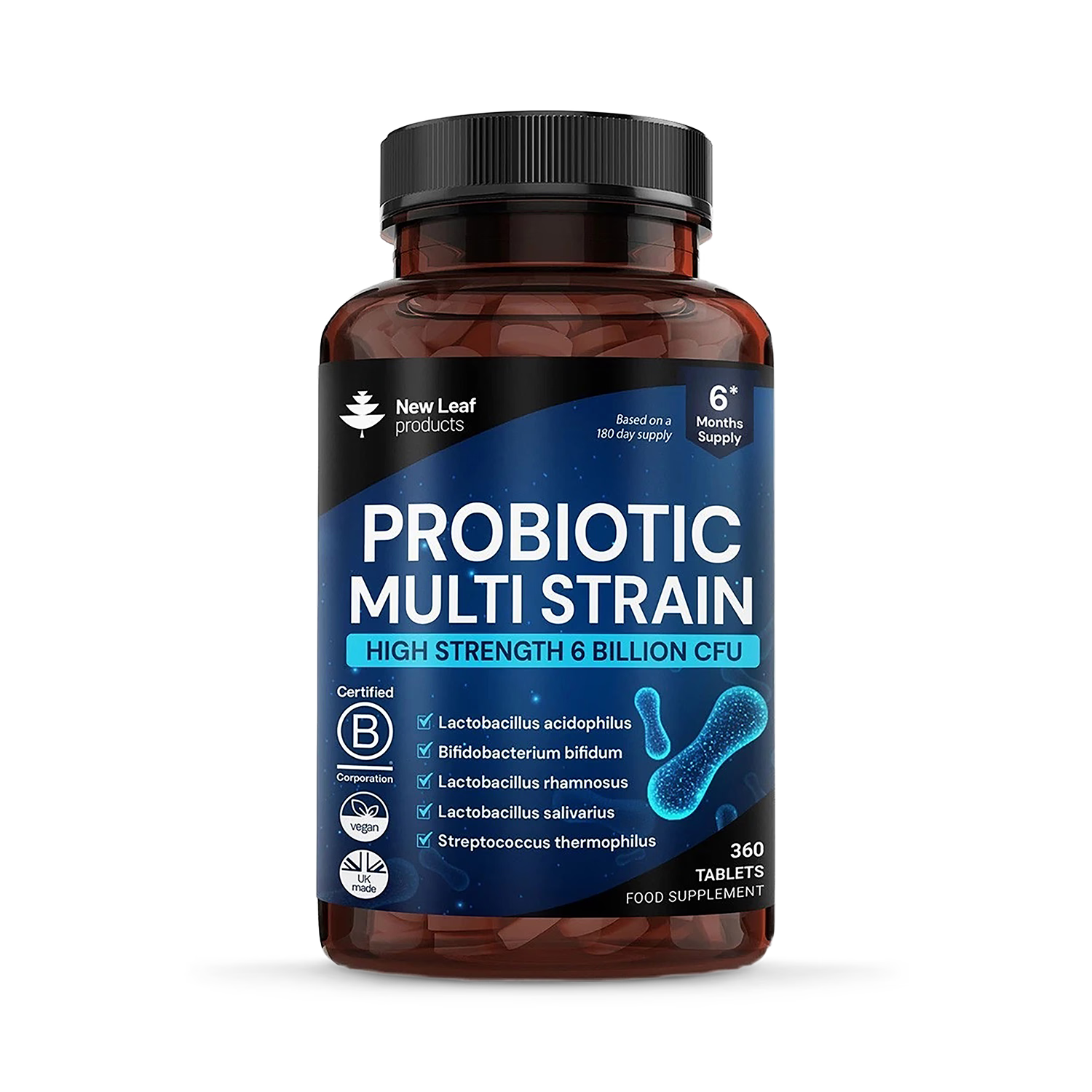 New Leaf Probiotic Multi-Strain 360 Tablets - British product
