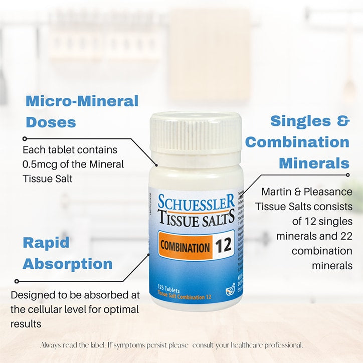 Schuessler Tissue Salts Combination 12 125 Tablets