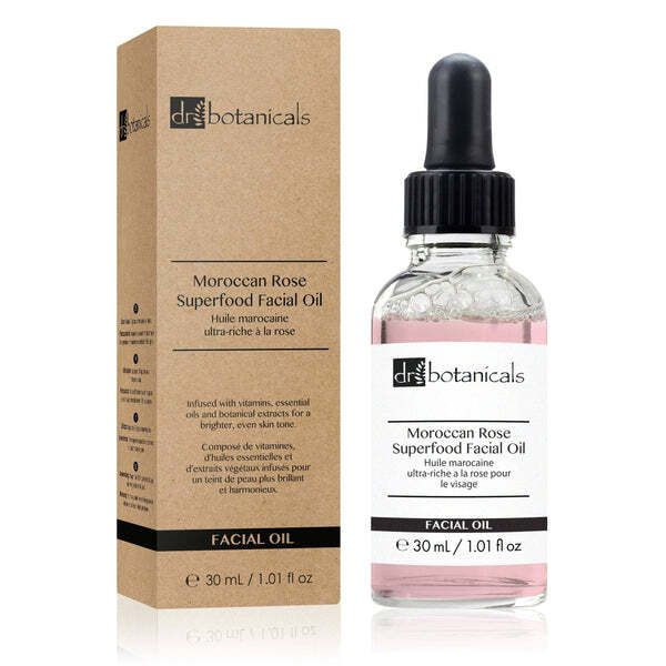 Dr Botanicals Moroccan Rose Facial Oil with HA & Vit C 30ml GOODS Superdrug   