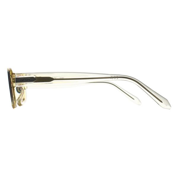 Quay Vibe Check beige gradient sunglasses oversized square frame, UK version