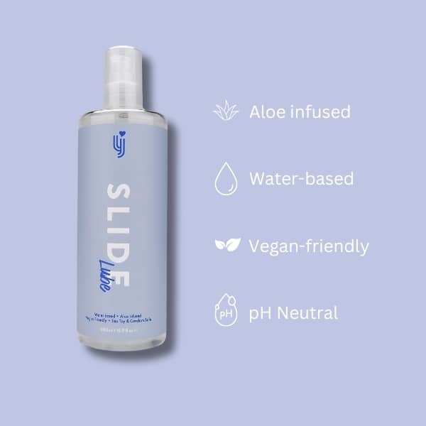 Loving Joy Slide aloe infused water based lubricant 500ml, imported from the UK