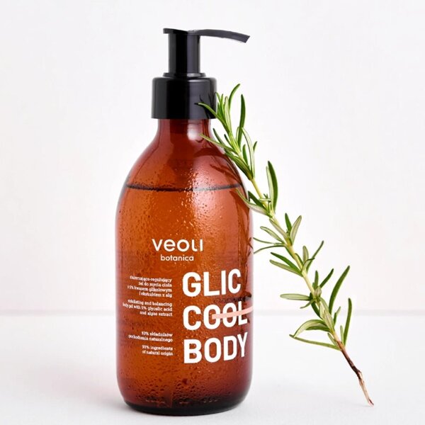 Veoli Botanica exfoliating body gel 280ml, imported from the UK