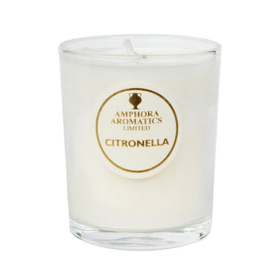 Superdrug Amphora Aromatics Citronella Mini Pot Candles 20 timers brenntid - Kjøp online hos McGrocer