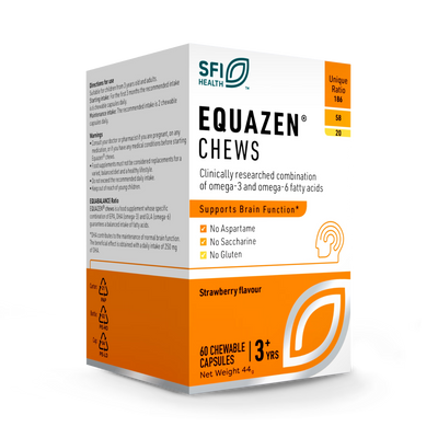 Holland & Barrett Equazen Omega-3 & Omega-6 Chewable Capsules, 60 Count- Buy online at McGrocer