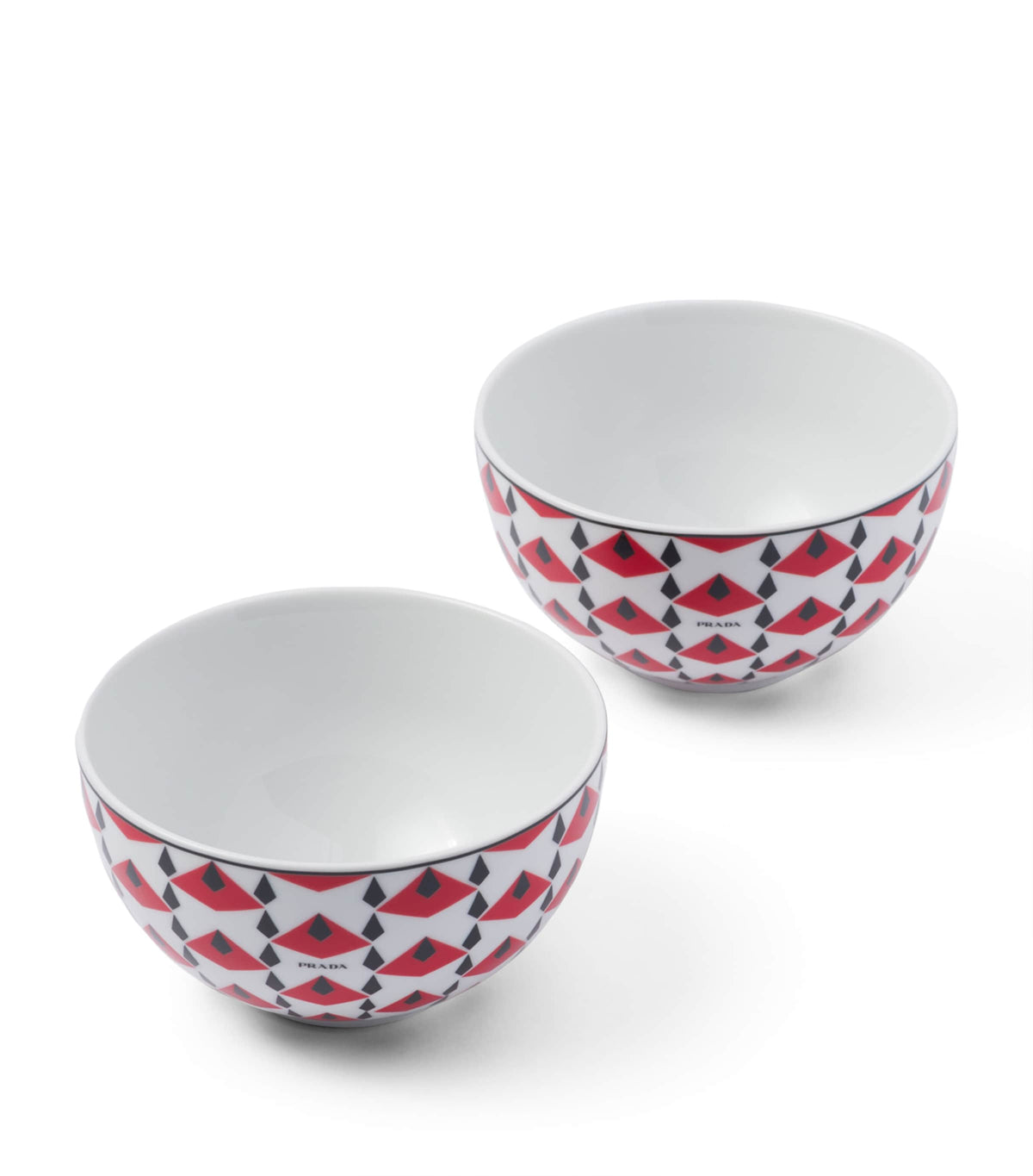 Prada Vienna cereal bowls set of 2 12cm, imported from the UK