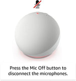 Amazon Echo Dot 5th generation white smart speaker, imported from the UK