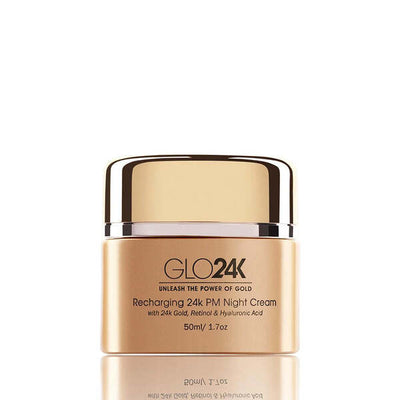 GLO24K Recharging 24k PM Night Cream British Product