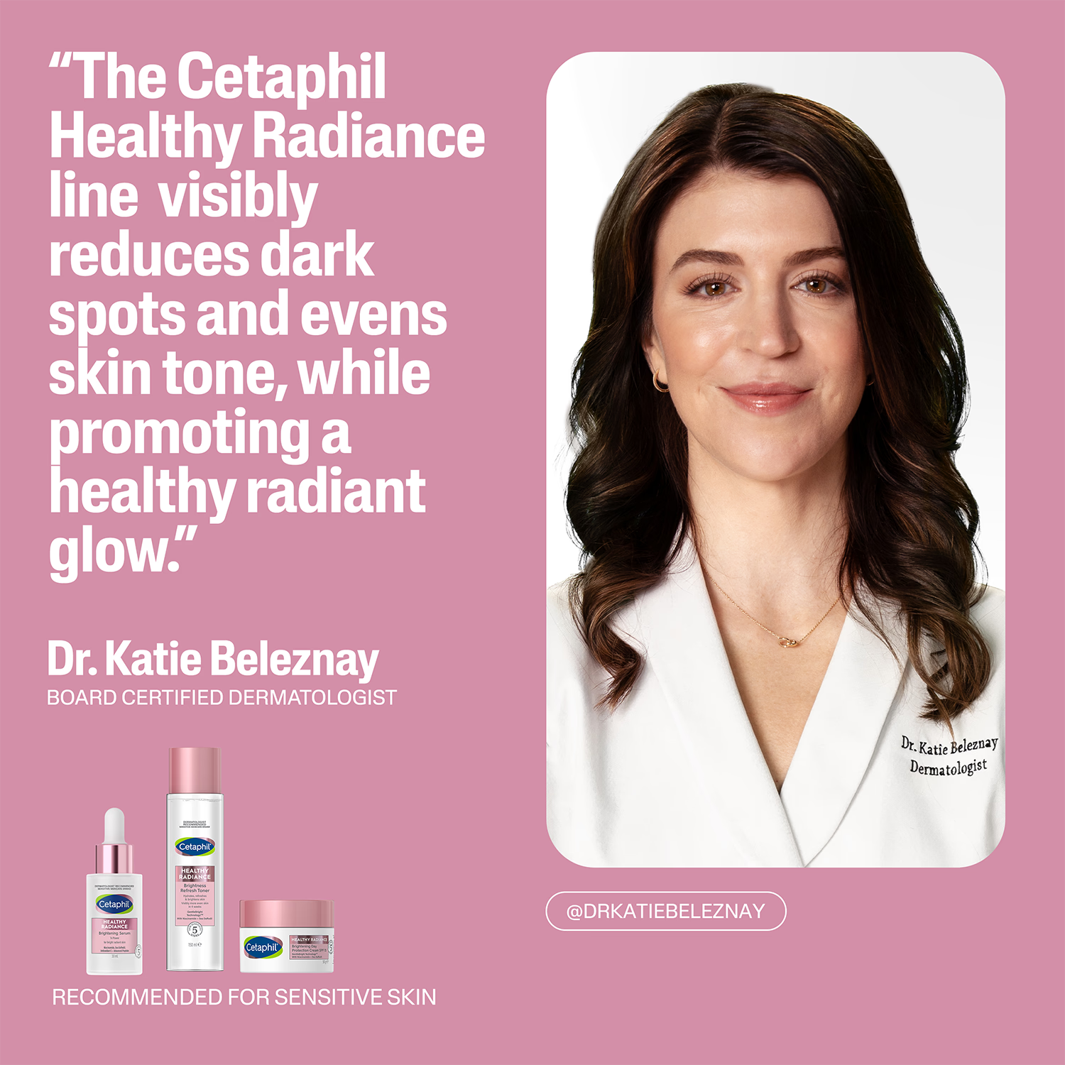 Cetaphil brightening niacinamide serum 30ml, imported from the UK