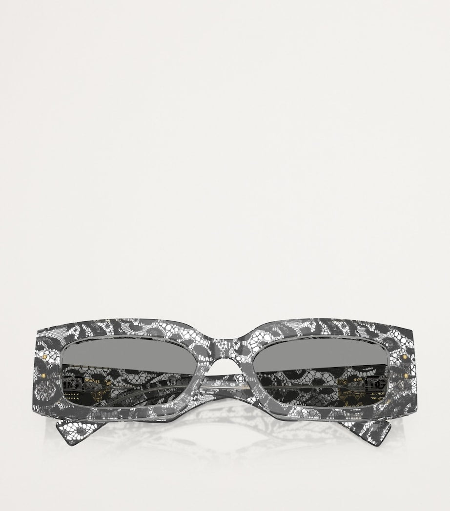 Dolce&Gabbana acetate rectangular sunglasses, UK version