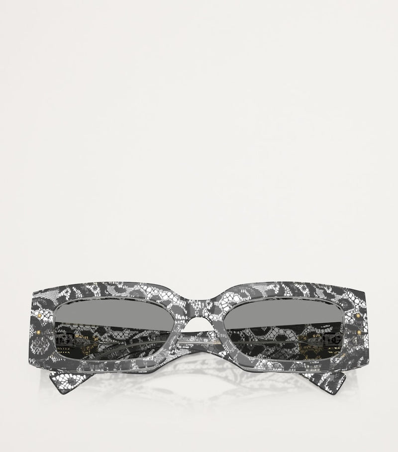 Dolce&Gabbana acetate rectangular sunglasses, UK version