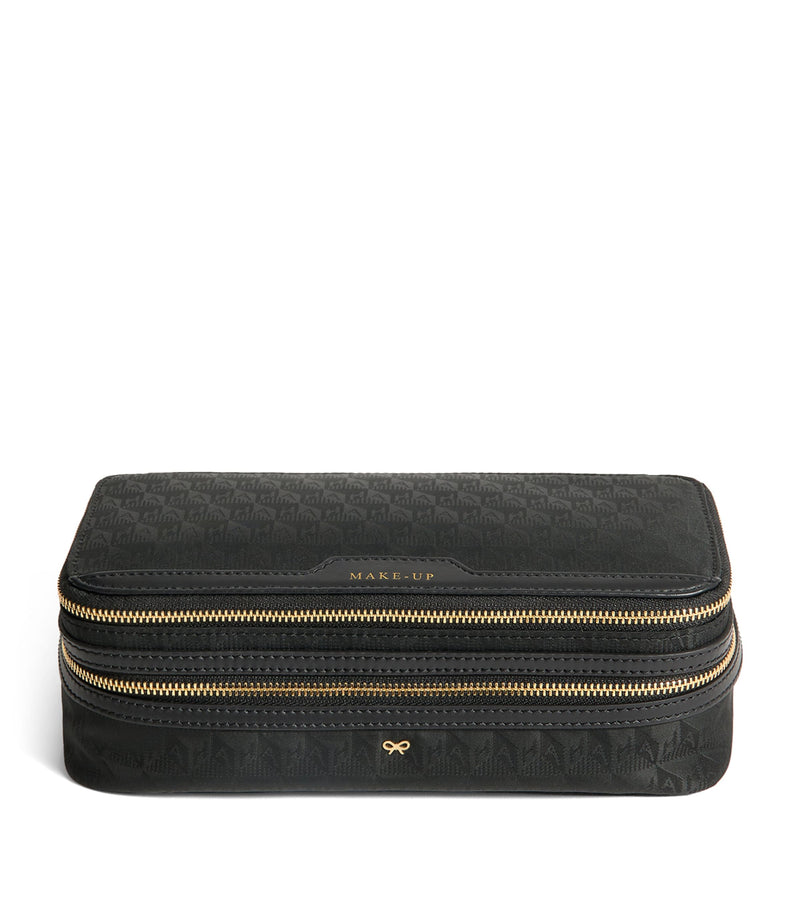 Anya Hindmarch Jacquard Logo Make-Up Pouch - British product
