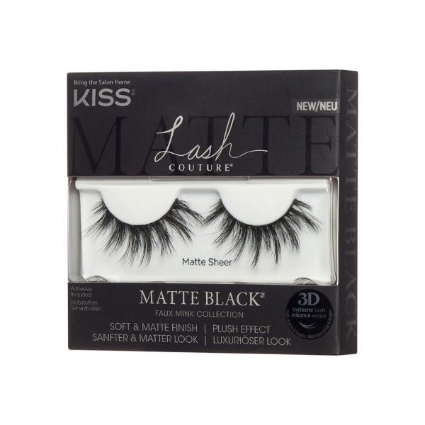 Kiss Lash Couture Matte Black Matte Sheer GOODS Superdrug   