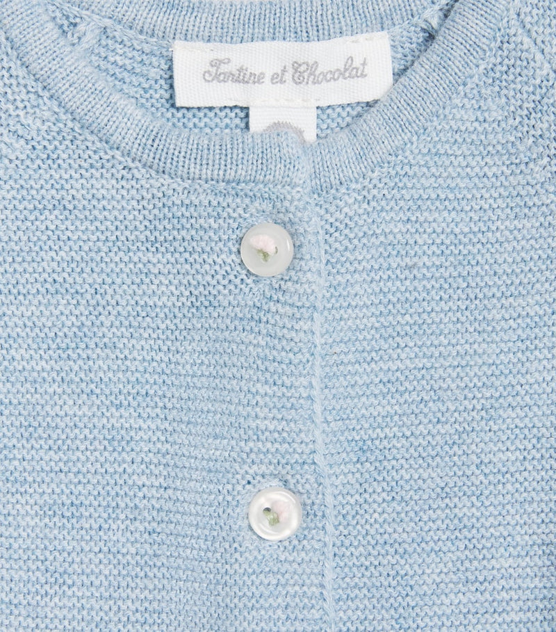 Tartine et Chocolat Cotton Frill-Detail cardigan 1-24 months (British brand)