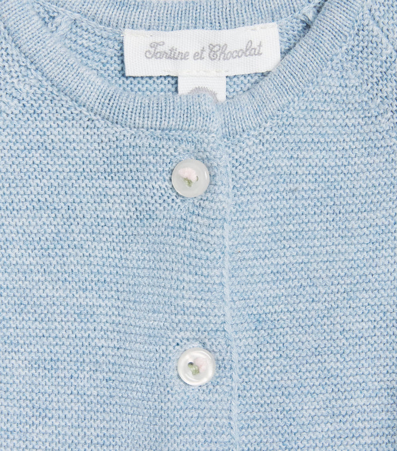 Tartine et Chocolat Cotton Frill-Detail cardigan 1-24 months (British brand)