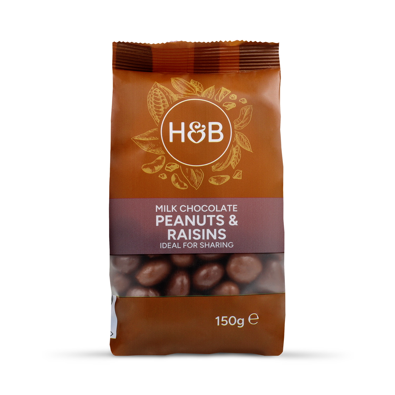 Holland Barrett Milk Chocolate Peanut and Raisins 150g, UK version