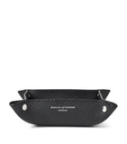 Aspinal Of London medium grained leather tidy tray 13cm x 13cm - British product