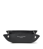 Aspinal Of London medium grained leather tidy tray 13cm x 13cm - British product
